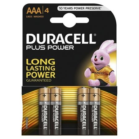 Duracell Pilas Plus Power LR03 Alcalinas AAA 1,5V Pack de 4 Duracell Pilas Plus Power LR03 Alcalinas AAA 1,5V Pack de 4